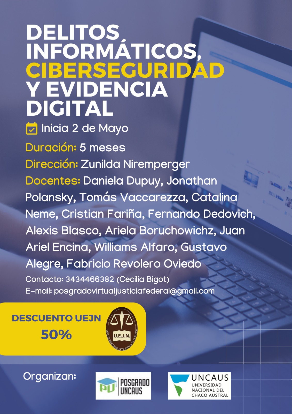 Curso De Posgrado En Delitos Inform Ticos Ciberseguridad Y Evidencia Digital Cursos Uncaus